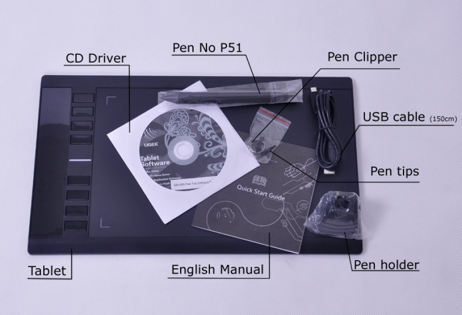 Tablet gr&aacute;fico Ugee M708
