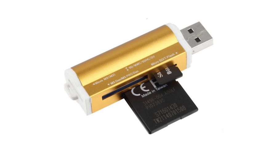 Leitor de cart&atilde;o USB da loja chinesa Aliexpress
