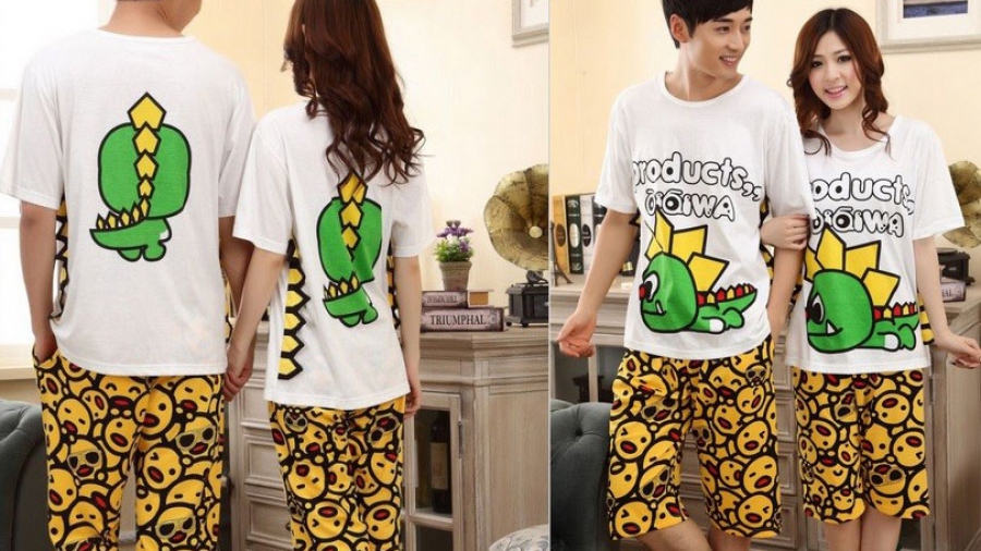 Pijama para os amantes. Pijamas.